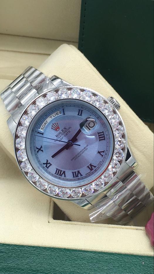 AAA rolex Day-date for mens automatic watch with big diamonds
