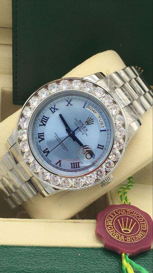 AAA rolex Day-date for mens automatic watch with big diamonds