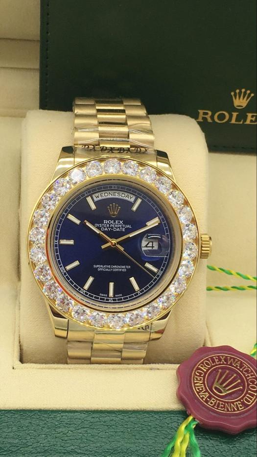 AAA rolex Day-date for mens automatic watch with big diamonds