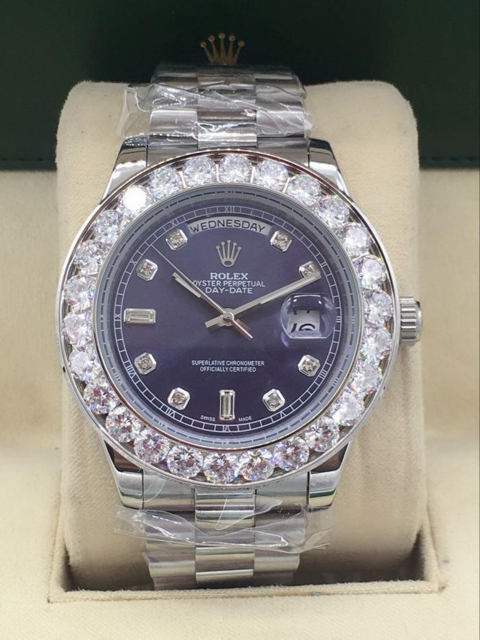 rolex day-date mens watch with big diamonds benzel AAA