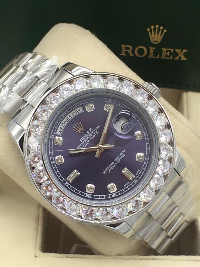 rolex day-date mens watch with big diamonds benzel AAA