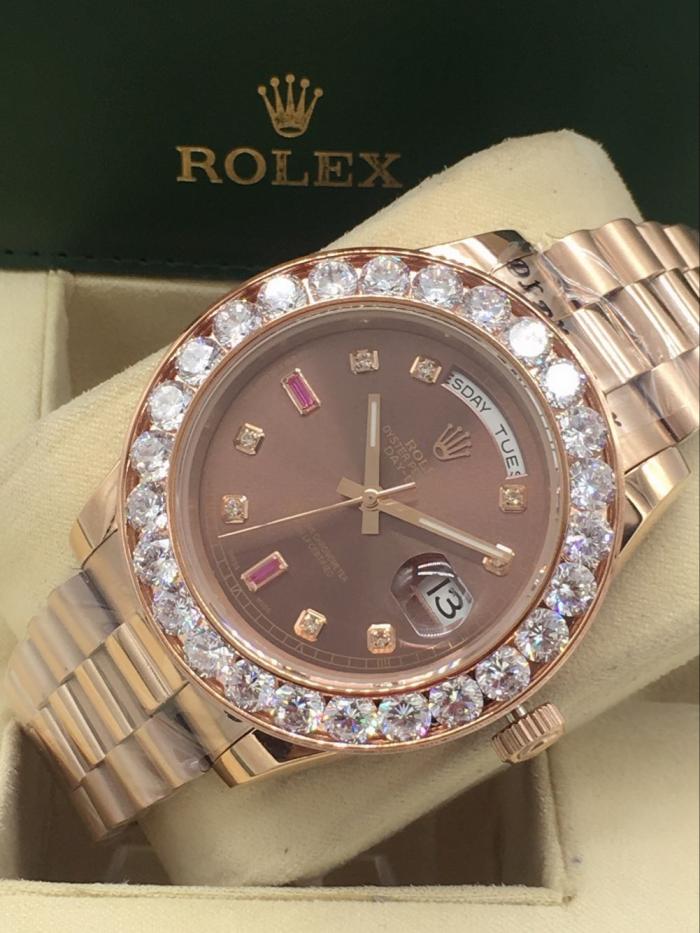 rolex day-date mens watch with big diamonds benzel AAA