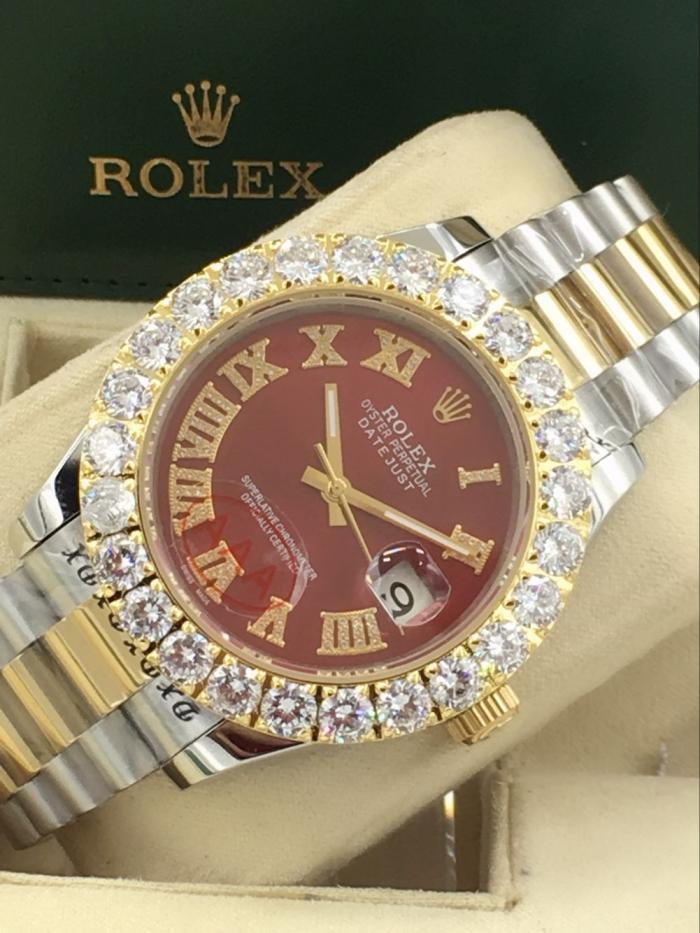 rolex day-date mens watch with big diamonds benzel AAA