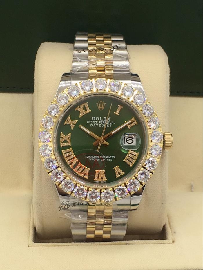 rolex day-date mens watch with big diamonds benzel AAA