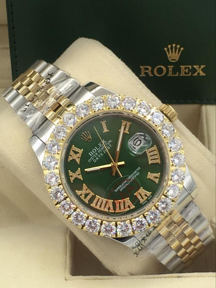 rolex day-date mens watch with big diamonds benzel AAA
