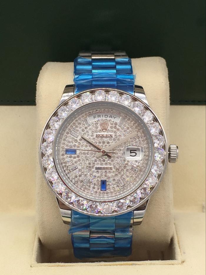 rolex day-date mens watch with big diamonds benzel AAA