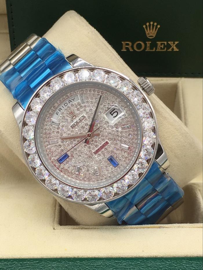 rolex day-date mens watch with big diamonds benzel AAA