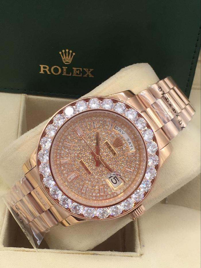 rolex day-date mens watch with big diamonds benzel AAA