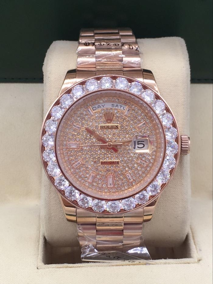 rolex day-date mens watch with big diamonds benzel AAA