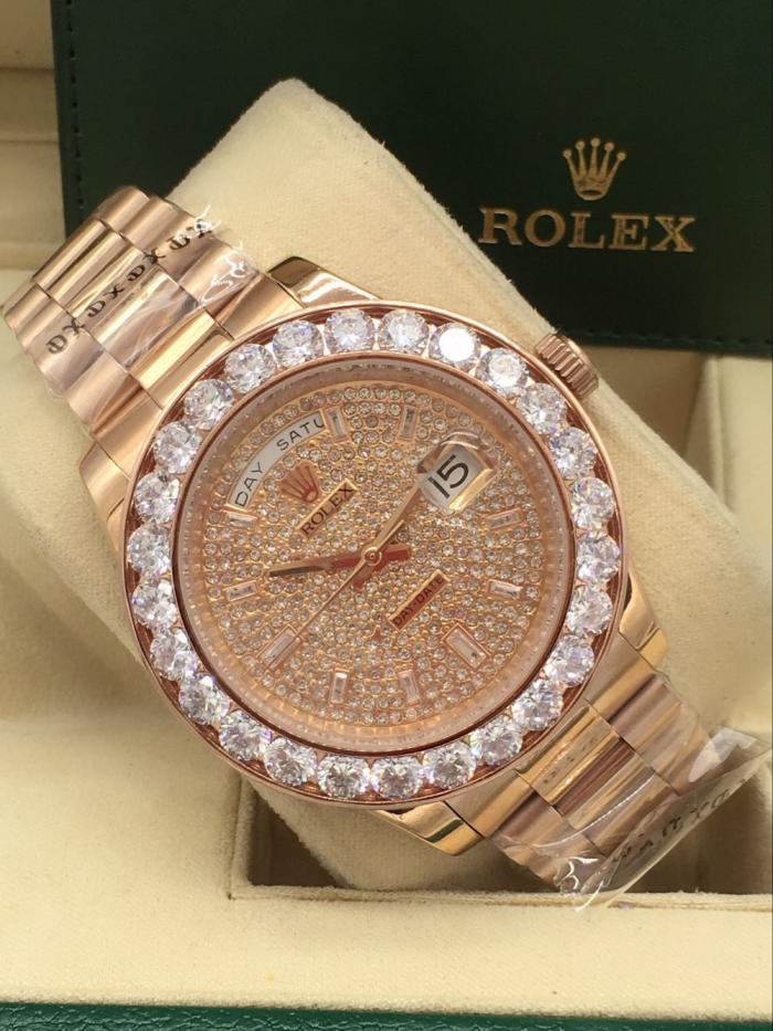rolex day-date mens watch with big diamonds benzel AAA