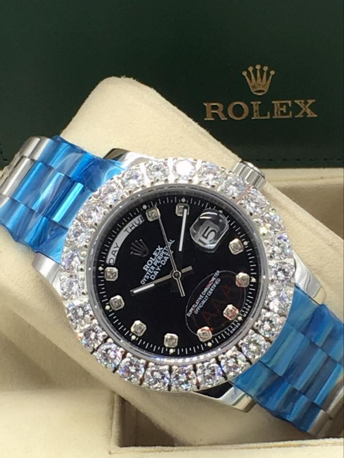 rolex day-date mens watch with big diamonds benzel AAA