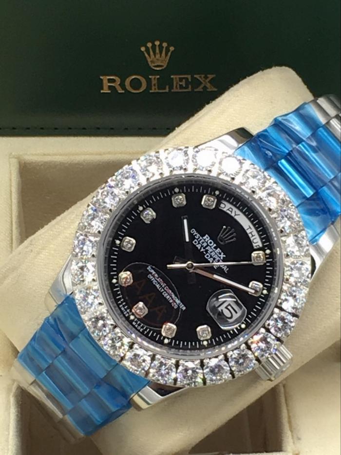 rolex day-date mens watch with big diamonds benzel AAA
