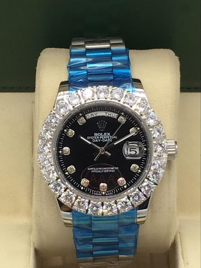 rolex day-date mens watch with big diamonds benzel AAA