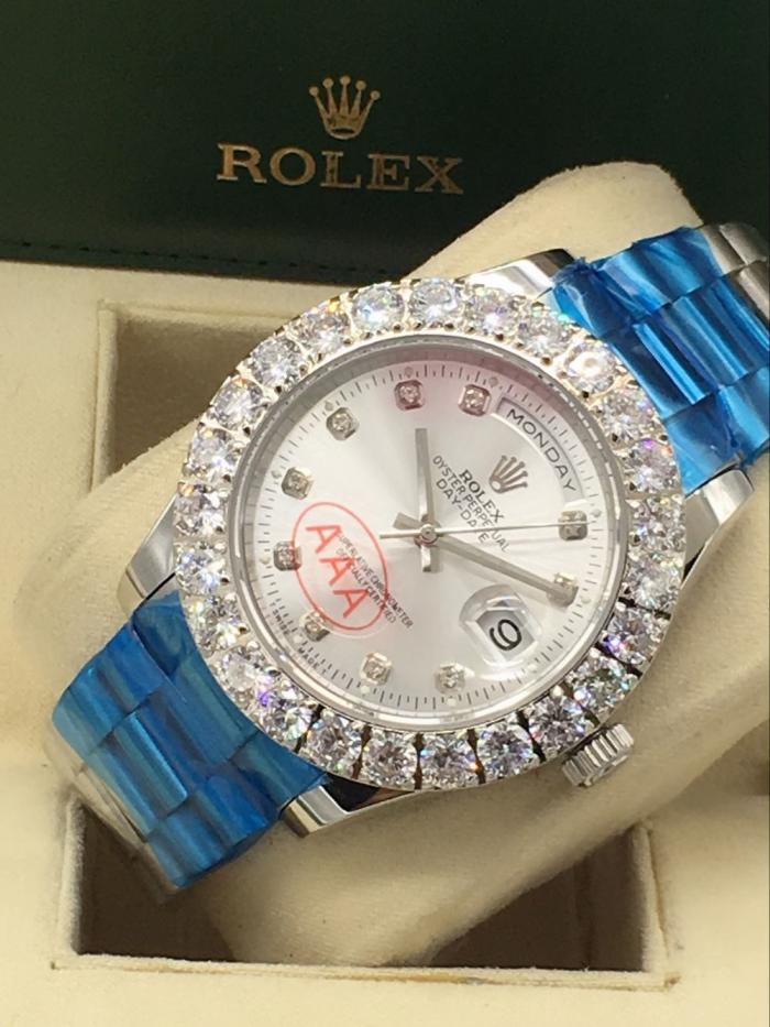 rolex day-date mens watch with big diamonds benzel AAA
