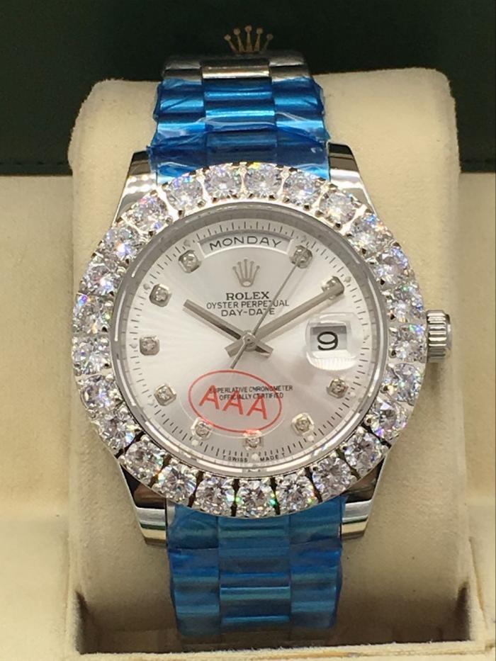 rolex day-date mens watch with big diamonds benzel AAA