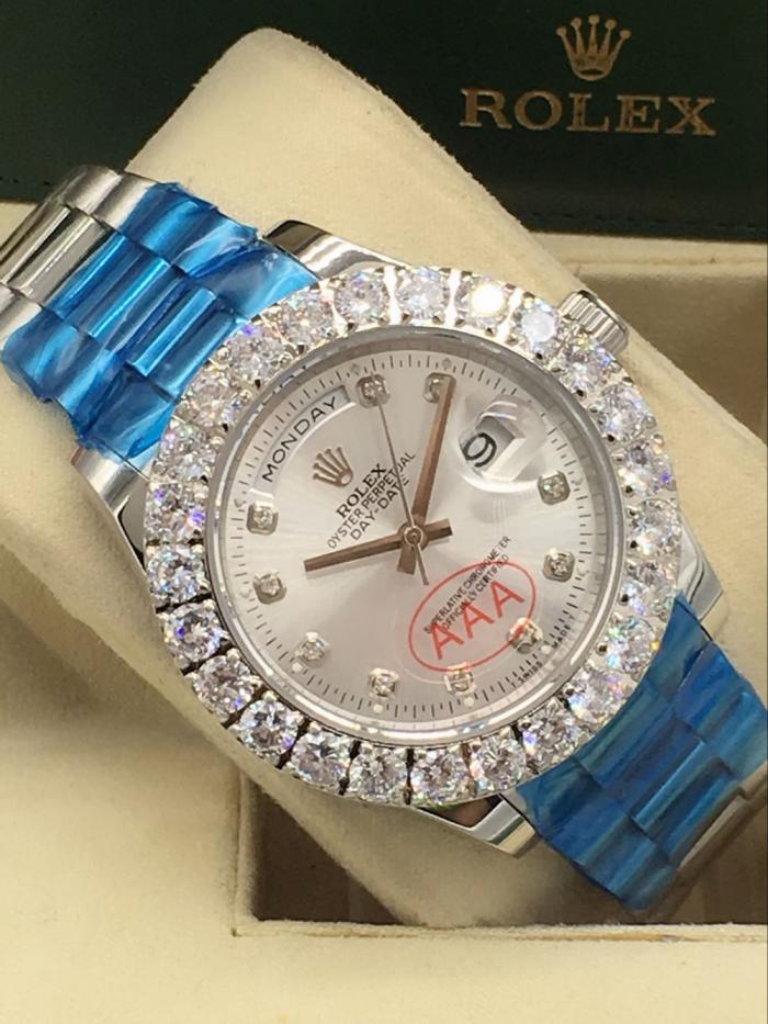 rolex day-date mens watch with big diamonds benzel AAA