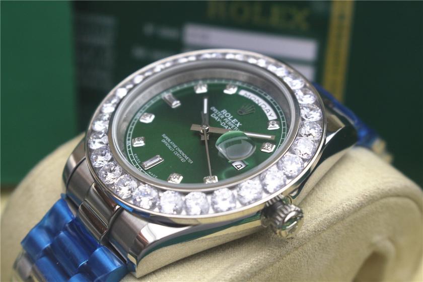 rolex day-date mens watch with big diamonds benzel AAA