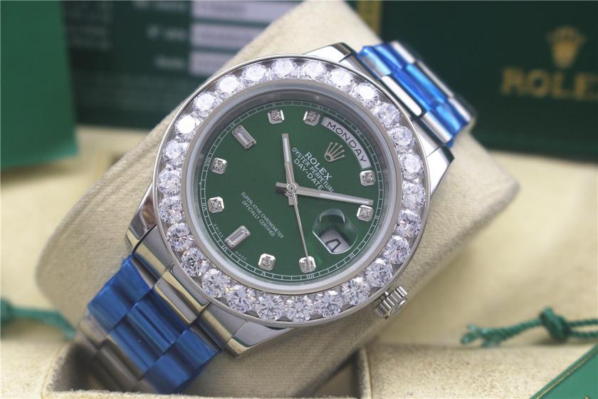 rolex day-date mens watch with big diamonds benzel AAA