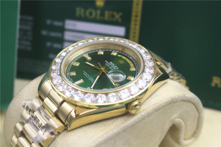 rolex day-date mens watch with big diamonds benzel AAA
