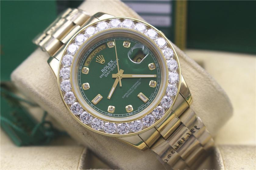 rolex day-date mens watch with big diamonds benzel AAA