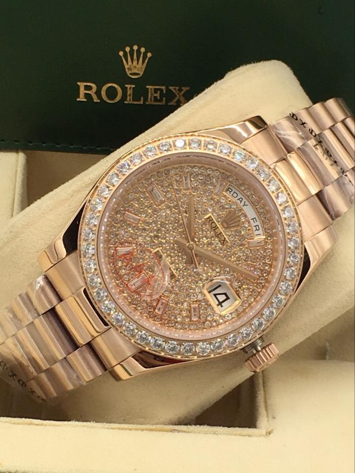 AAA rolex day-date with diamonds for men and women