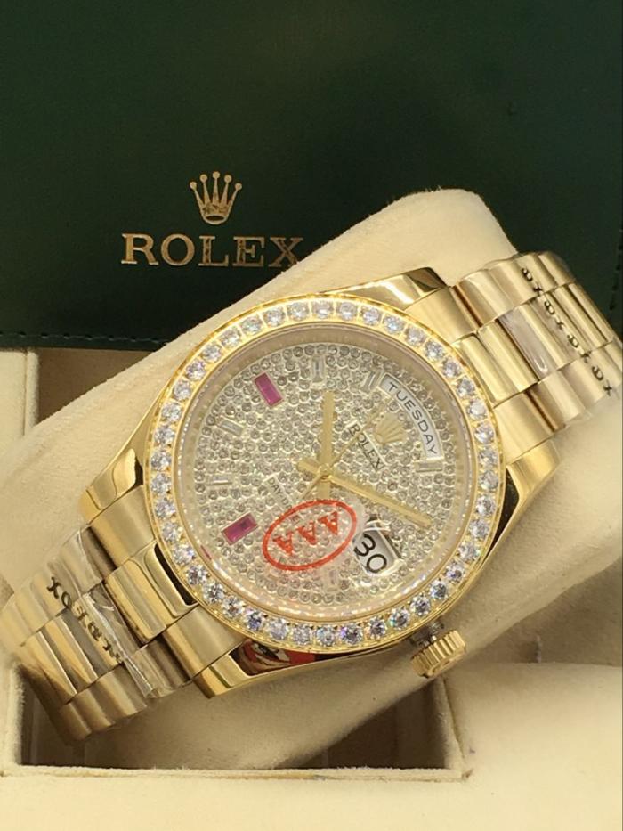 AAA rolex day-date with diamonds for men and women