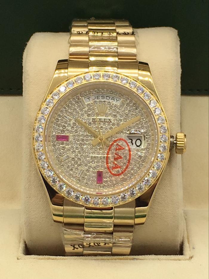 AAA rolex day-date with diamonds for men and women