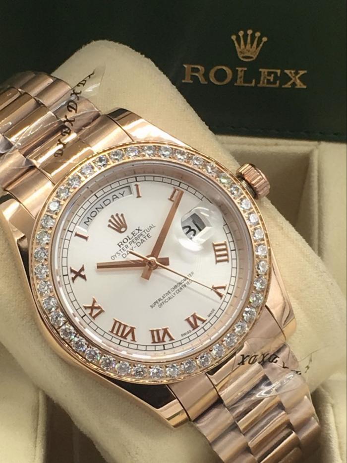 AAA rolex day-date with diamonds for men and women