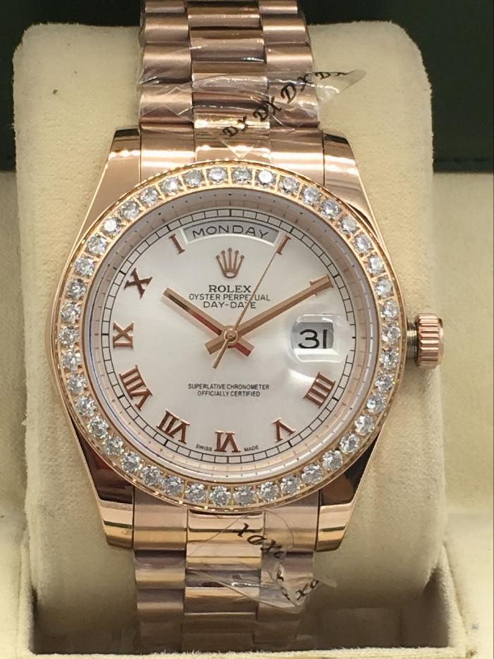 AAA rolex day-date with diamonds for men and women