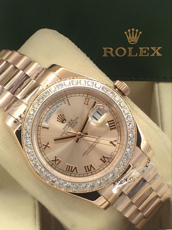AAA rolex day-date with diamonds for men and women