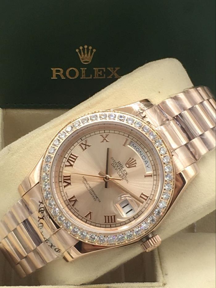 AAA rolex day-date with diamonds for men and women