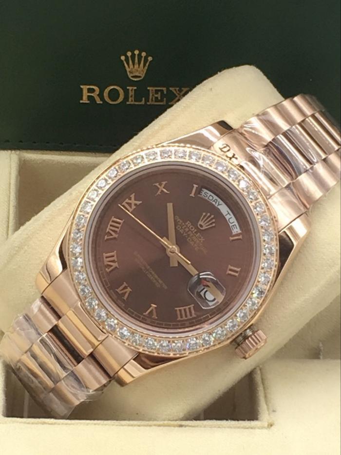 AAA rolex day-date with diamonds for men and women