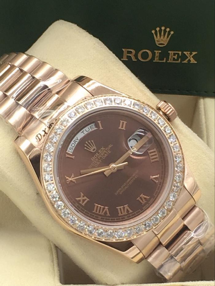 AAA rolex day-date with diamonds for men and women