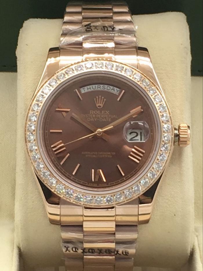 AAA rolex day-date with diamonds for men and women