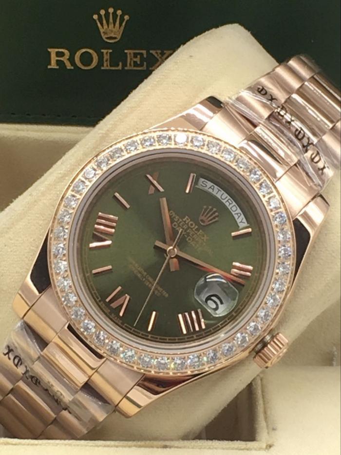AAA rolex day-date with diamonds for men and women