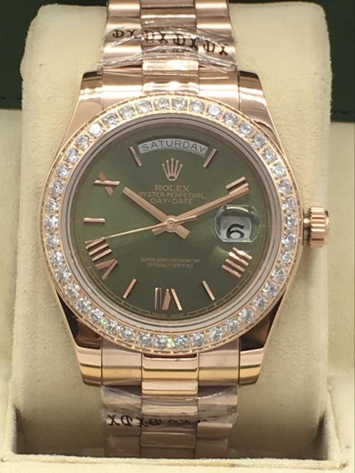 AAA rolex day-date with diamonds for men and women