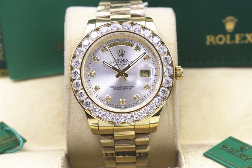 AAA rolex day-date with diamonds for men and women