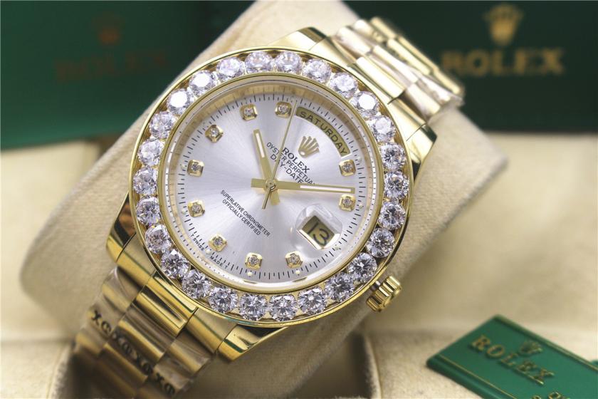 AAA rolex day-date with diamonds for men and women