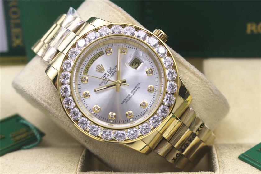 AAA rolex day-date with diamonds for men and women
