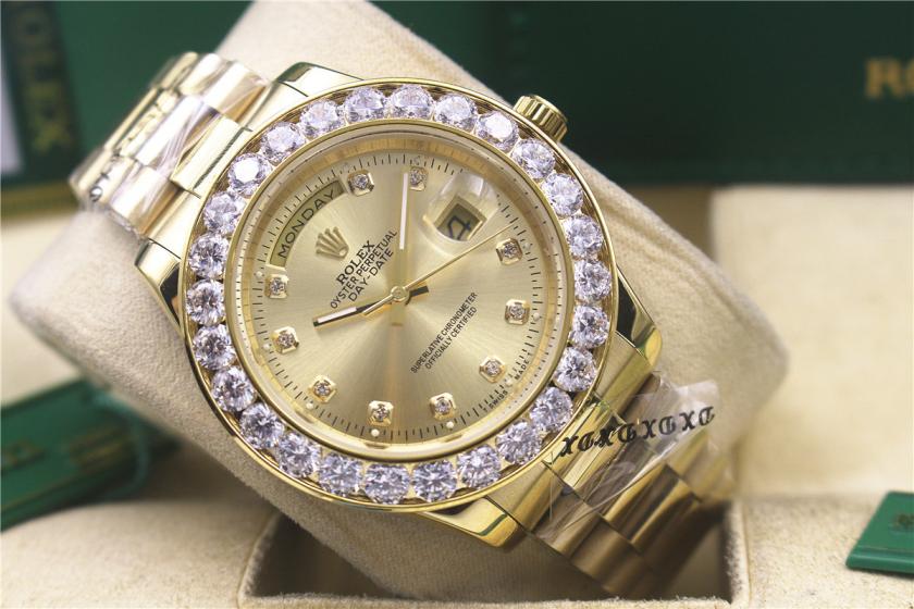 AAA rolex day-date with diamonds for men and women