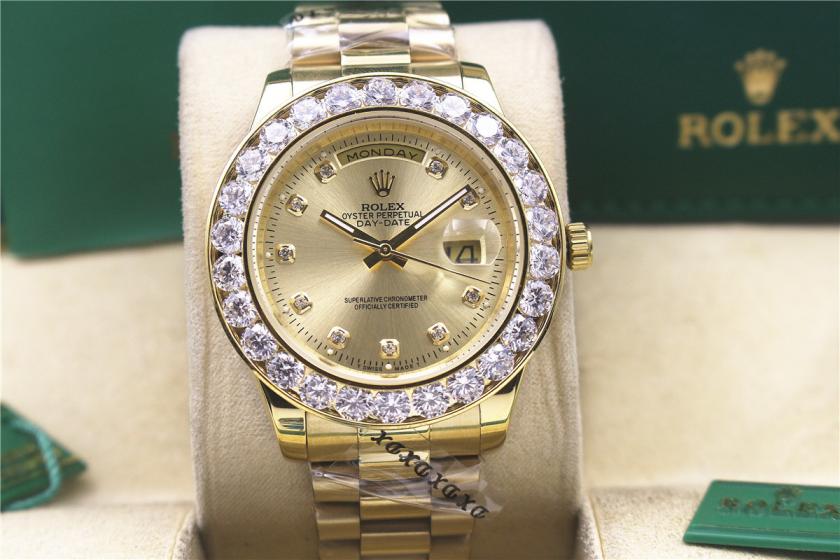 AAA rolex day-date with diamonds for men and women