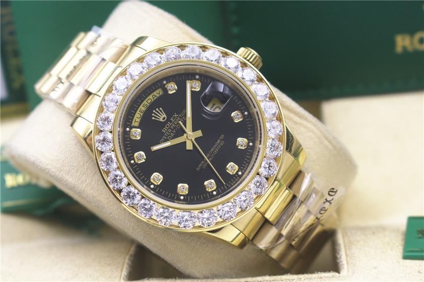 AAA rolex day-date with diamonds for men and women