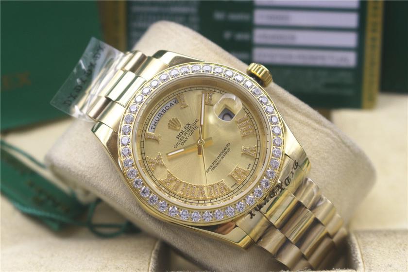 AAA rolex day-date with diamonds for men and women