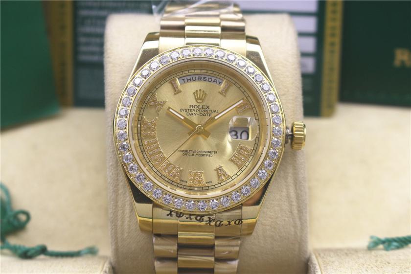 AAA rolex day-date with diamonds for men and women