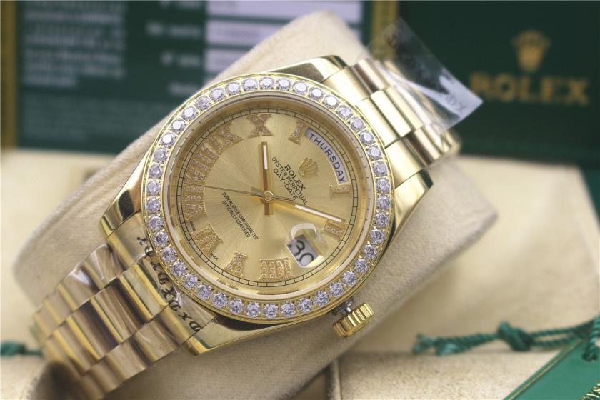 AAA rolex day-date with diamonds for men and women