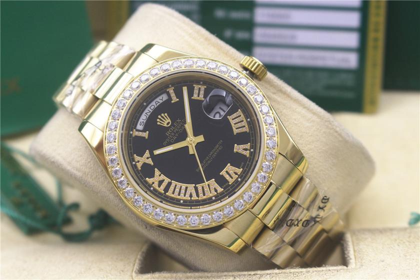 AAA rolex day-date with diamonds for men and women