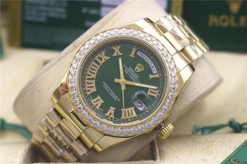 AAA rolex day-date with diamonds for men and women