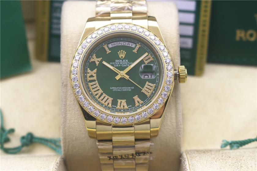 AAA rolex day-date with diamonds for men and women
