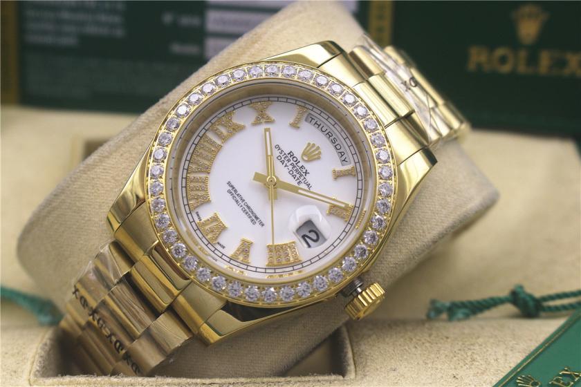 AAA rolex day-date with diamonds for men and women