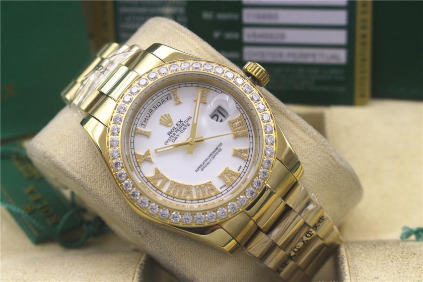 AAA rolex day-date with diamonds for men and women